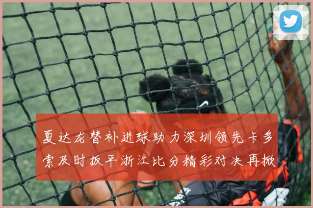 夏达龙替补进球助力深圳领先卡多索及时扳平浙江比分精彩对决再掀高潮